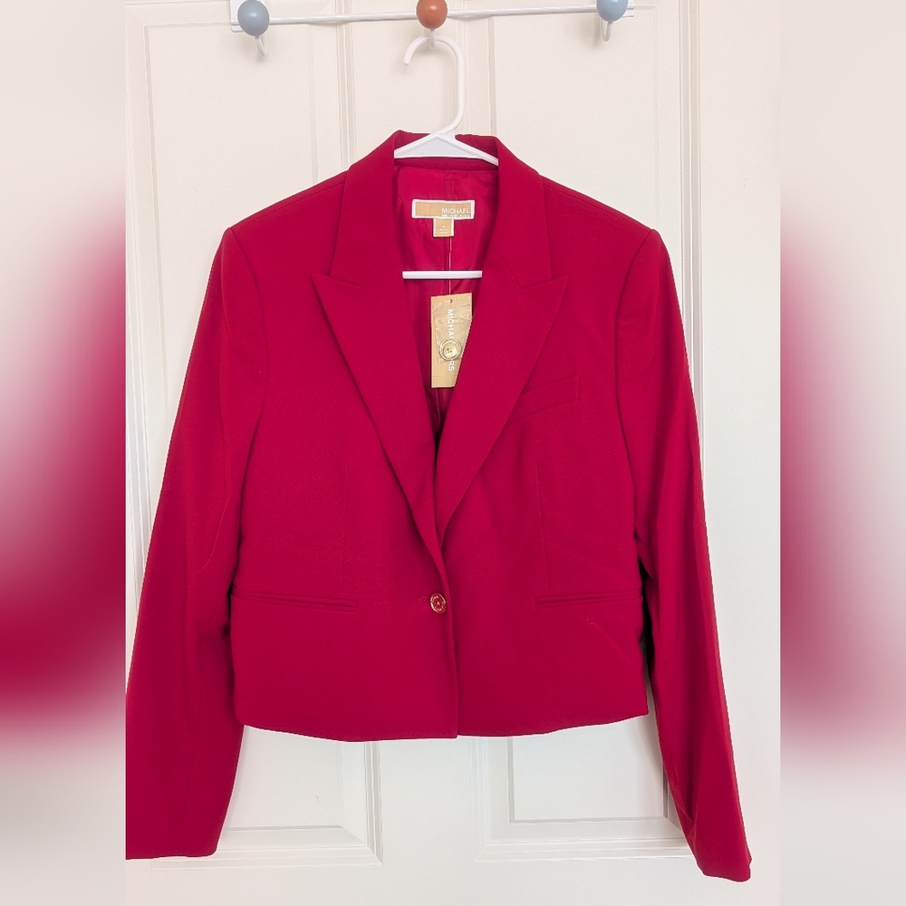 Michael Kors Vibrant Red Blazer